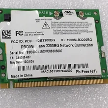 SSEA для Intel беспроводной 2200BG мини PCI 802.11b/g wifi карты WM3B2200BG