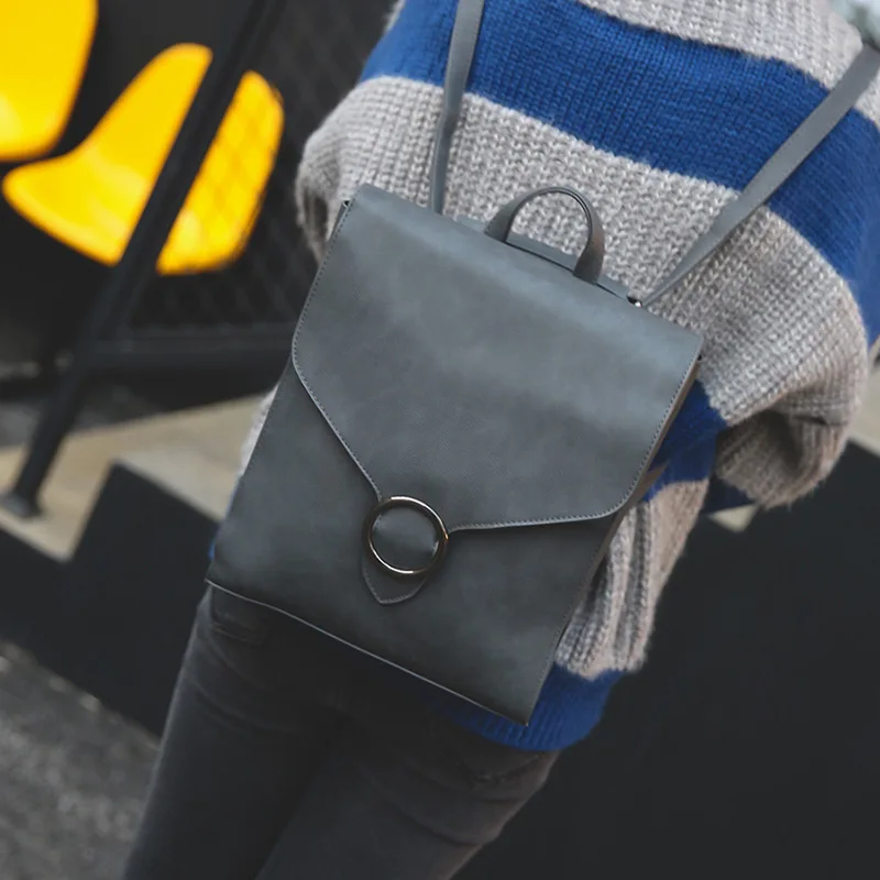 Tinkin Ретро маленькая сумка из искусственной кожи, сумки для отдыха, универсальные простые британские студенческие рюкзаки, школьная сумка для девочек