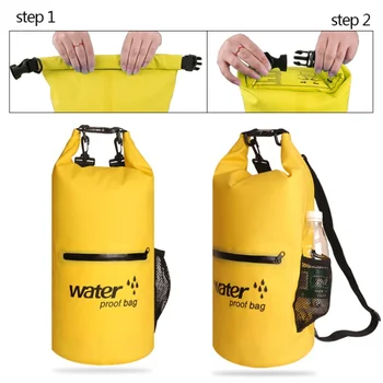 

2019 New 10L 20L Quality PVC Waterproof Bag Outdoor Diving Compression Storage Dry Swimming Bag For Rafting Kayak Beach Tourism