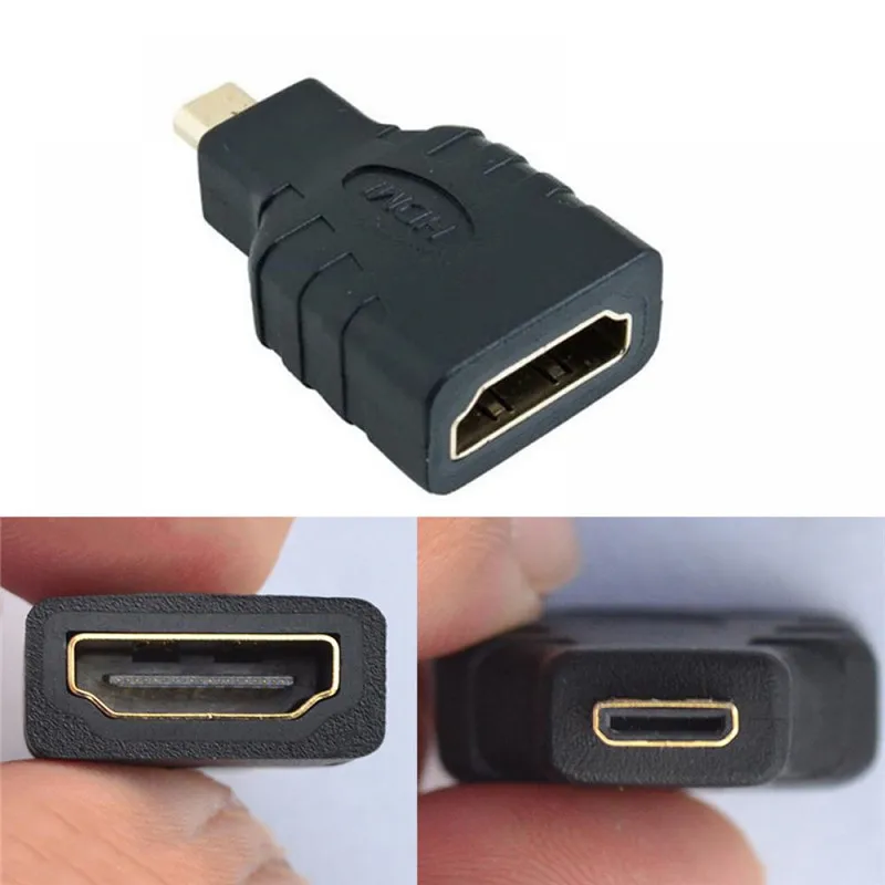 Горячая Micro HDMI(тип D) Мужской к HDMI(тип A) Женский разъем адаптера для мобильного телефона с разъемами Micro HDMI