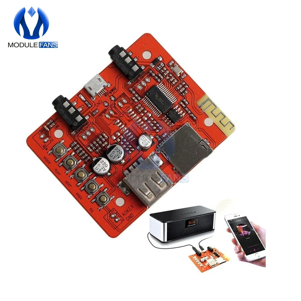 DC 5V 2 4 ГГц Wi Fi беспроводной Bluetooth BLE аудио приемник плата модуль для автомобильного