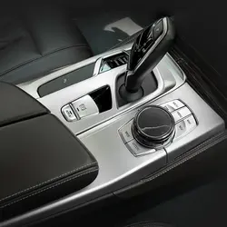 Для BMW 5 серии G30 2018 интерьера центральной Управление Outlet крышки кнопок Шестерни Цельнокройное Панель крышка отделка автомобильные