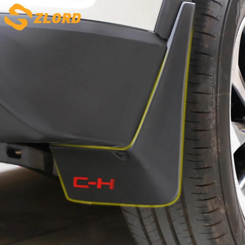 

Zlord Car Mudguard Splash Guard Protective Fender Car styling for Toyota C-HR CHR 2016 - 2018 Car Parts Accessories