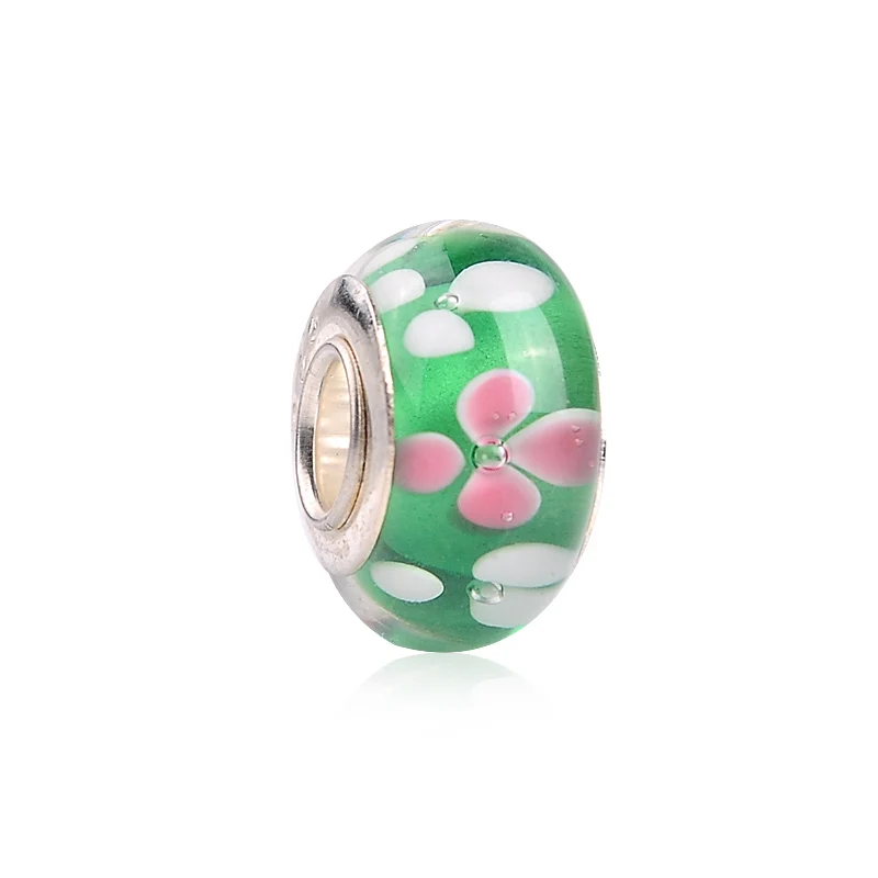 Стеклянные бусины в форме цветка стиле Пандоры 1 шт.|beads fit pandora|beads fitflower glass beads |