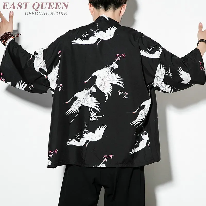 Haori yukata, мужское японское кимоно, кардиган, мужской костюм самурая, мужское кимоно, рубашка, куртка, японская юката haori FF1125