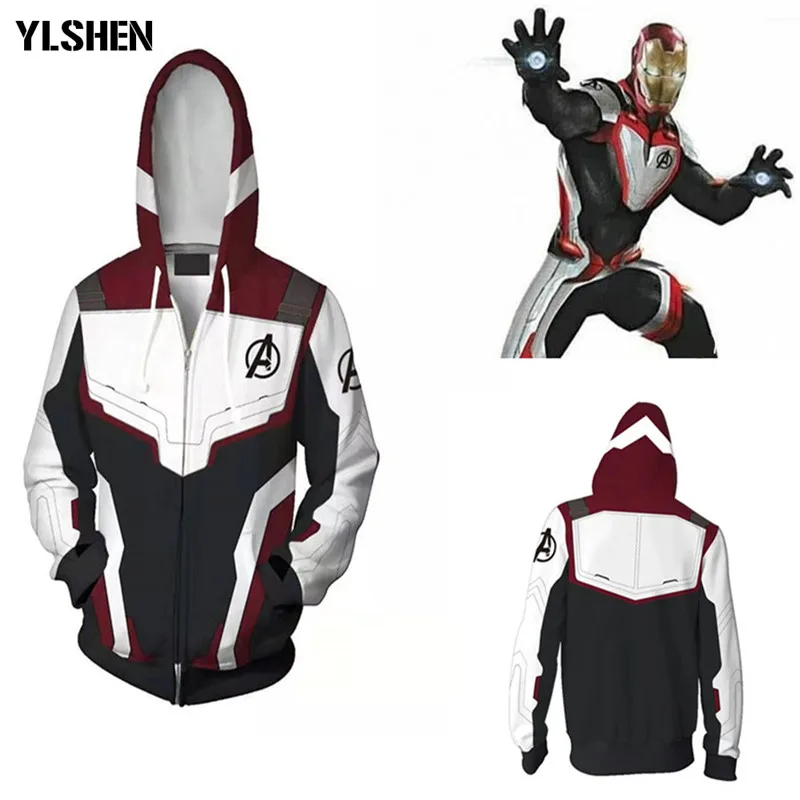Avengers Endgame Hoodie Sweatshirt Jacket Avengers Cosplay Costumes Sweater Spiderman Costume Harry Potter Suit Zeemeerminstaart