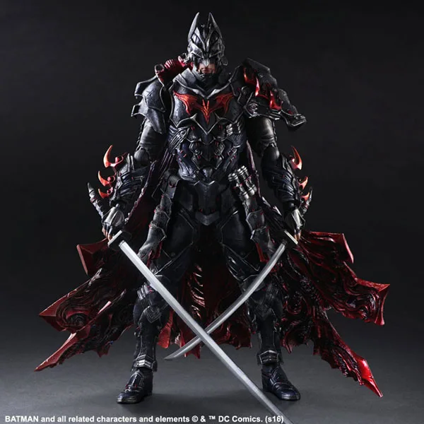 Square IX Play Arts Kai Оригинальная фигурка Bushido Batman высокое качество для