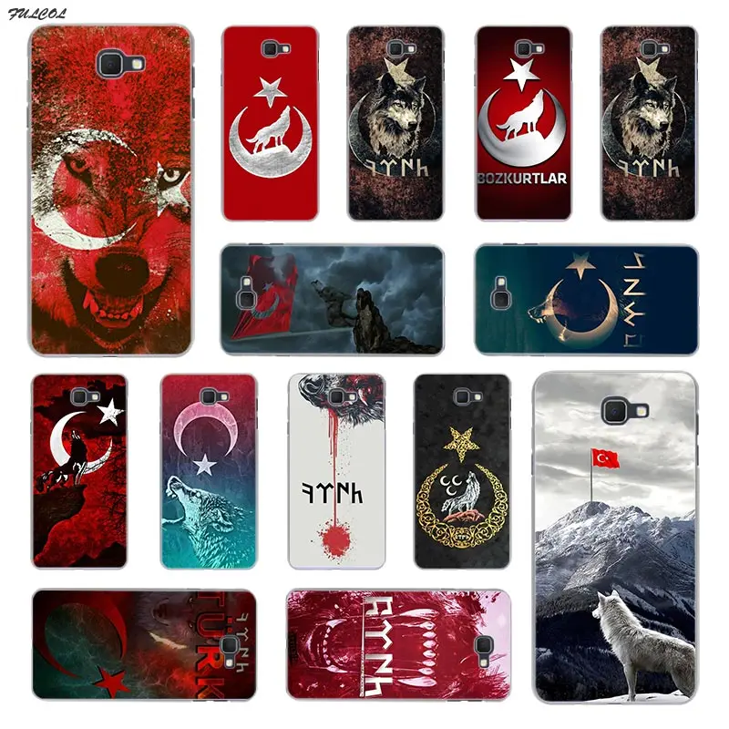 

Fulcol Turkey Flag Wolf Hard Phone Case for Samsung Galaxy J3 J8 J2 J7 J5 J6 2015 2016 2017 2018 J2 Pro Ace J7 J3 J5 Prime