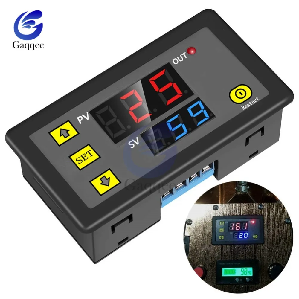110V AC Cycle Time Timer Switch Delay Relay ON OFF Repeat 1-9999s adjustable 