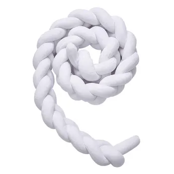 

1M 2M 3M Soft Baby Bed Bumper Crib Pure Weaving Plush Knot SidesBaby activity supplies / baby fence