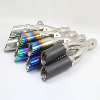 

Inlet 51MM Exhaust Pipe Motorcycle Thunderbolt Stainless Steel Universal Motorcycle Exhaust muffler Pipe With DB Killer AK043