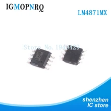 10PCS LM4871MX SOP8 LM4871 4871 Boomer Series: 3W Audio Amplifier with Shutdown Mode 8-SOIC -40 to 85 New