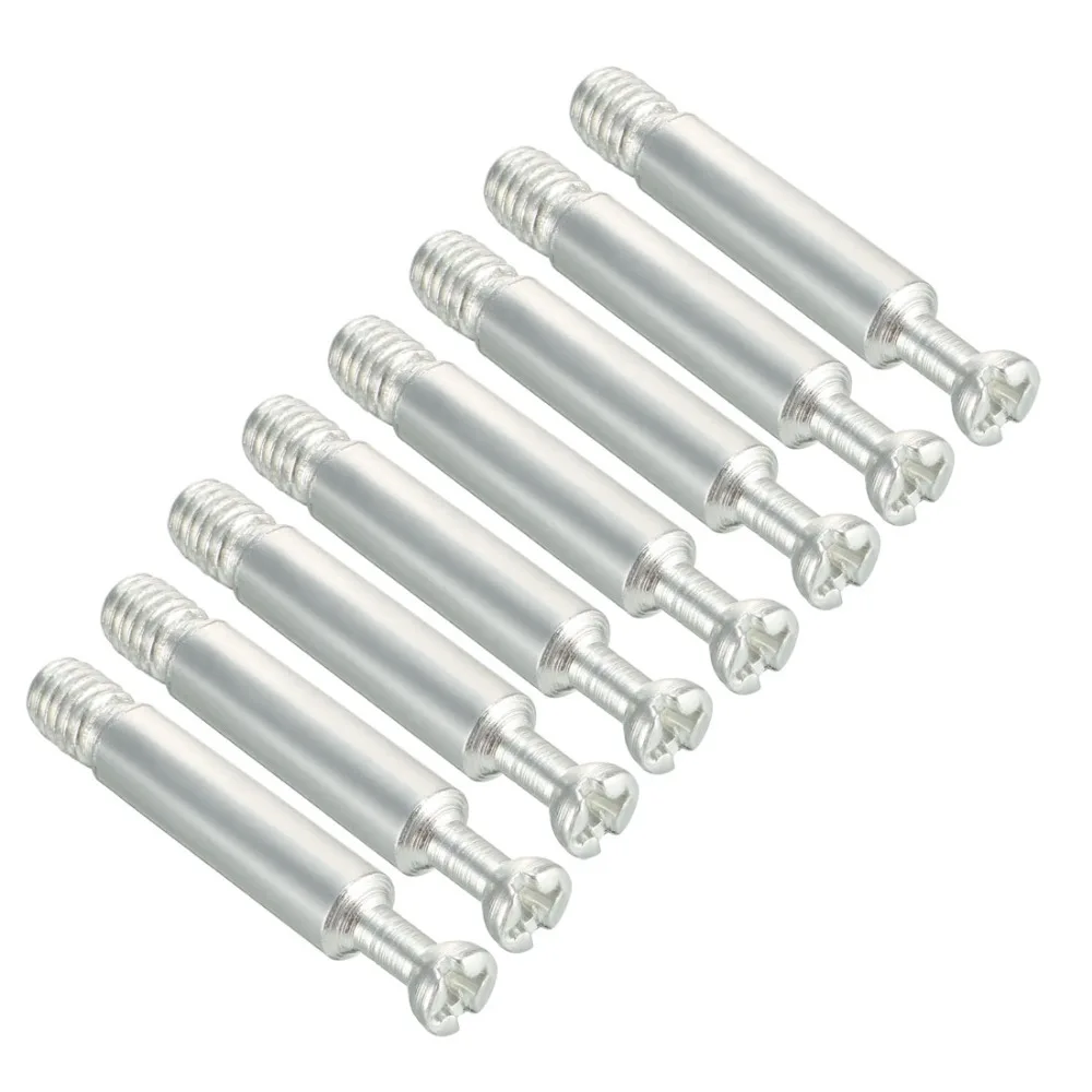 

Uxcell New Hot 8pcs Furniture Connecting Cam Fitting 6mm Thread Bolts Dowels Screws Accessory Fastener 40x6mm 35x7mmm