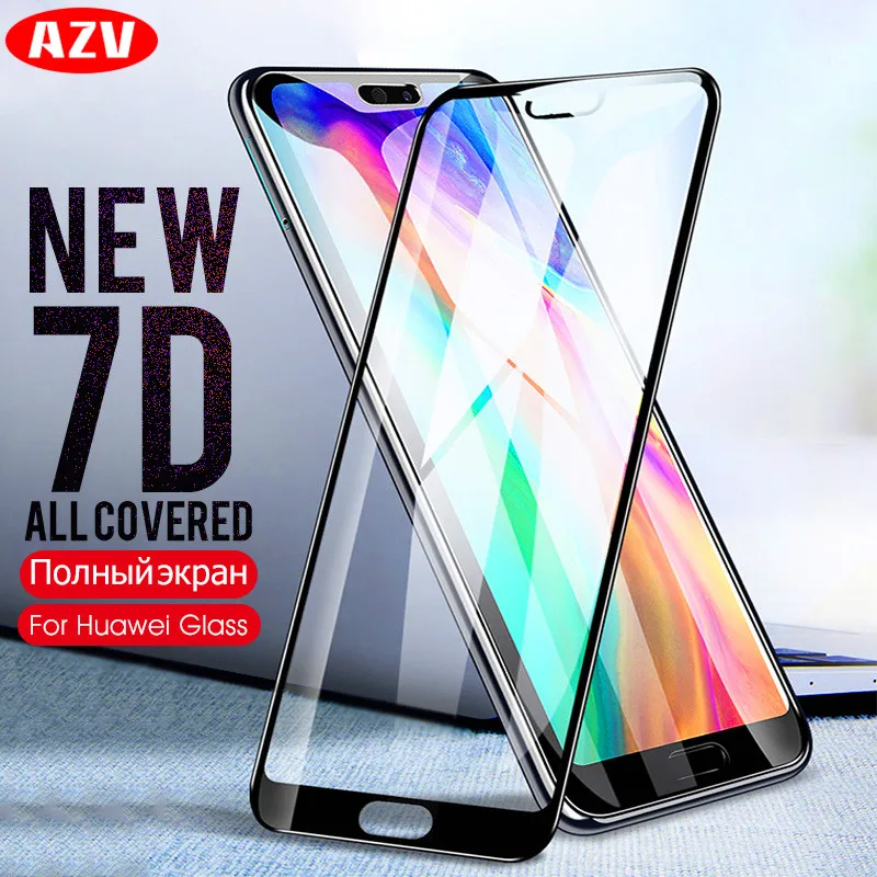 

AZV 7D Full Tempered Glass For Huawei P10 P20 Lite P20 Pro P10 Plus Screen Protector For Huawei Mate 10 Lite 10 Pro Glass Film
