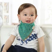 Двусторонний детский нагрудник, треугольный шарф, клетчатое Модное детское полотенце с принтом, мягкий хлопковый нагрудник, слюнявчик, аксессуары BB0154