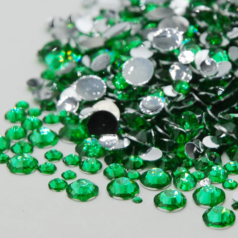 Violet Rhinestone Mixed Sizes Top Quality Non Hotfix Flatback Acrylic Rhinestones For Nail Art Decoration DIY Nail Mix Beads Pins & Pincushions