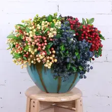 Искусственные ягоды фрукты самодельные Цветы Дешевые blue berry