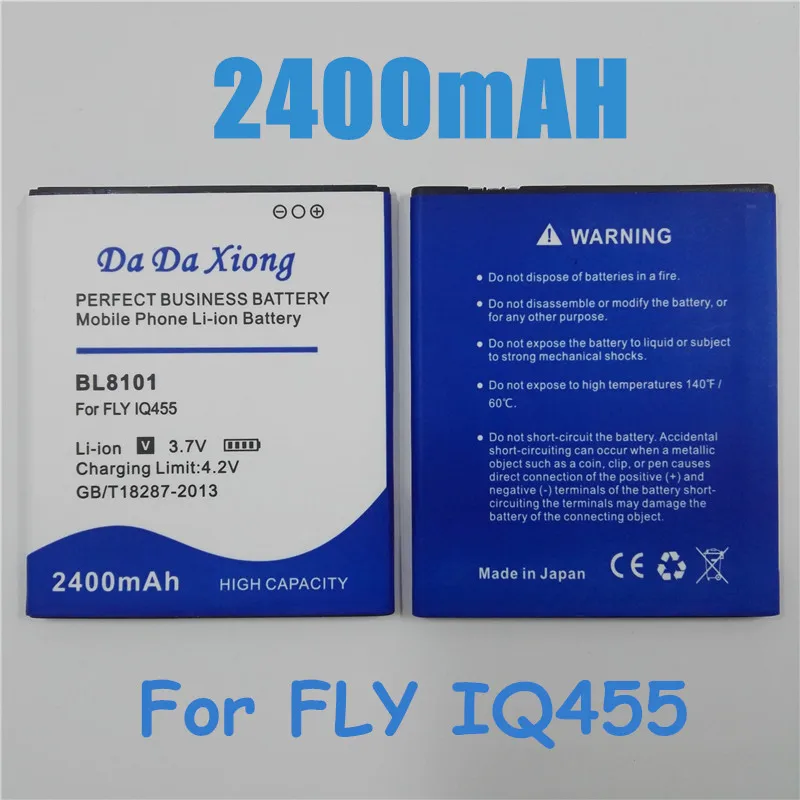 

Литий-ионный аккумулятор BL8101 2400 мАч для мобильного телефона FLY IQ455