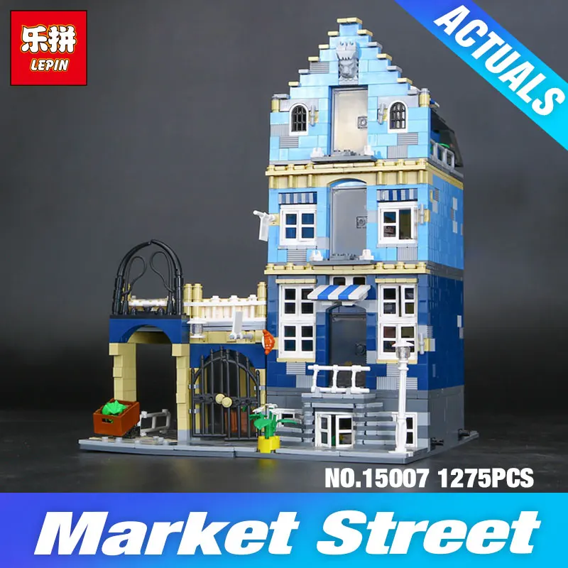 

DHL Lepin 15007 Factory City Street European Market 10190 Model Building set Block Set Bricks Kits DIY Educational children toys