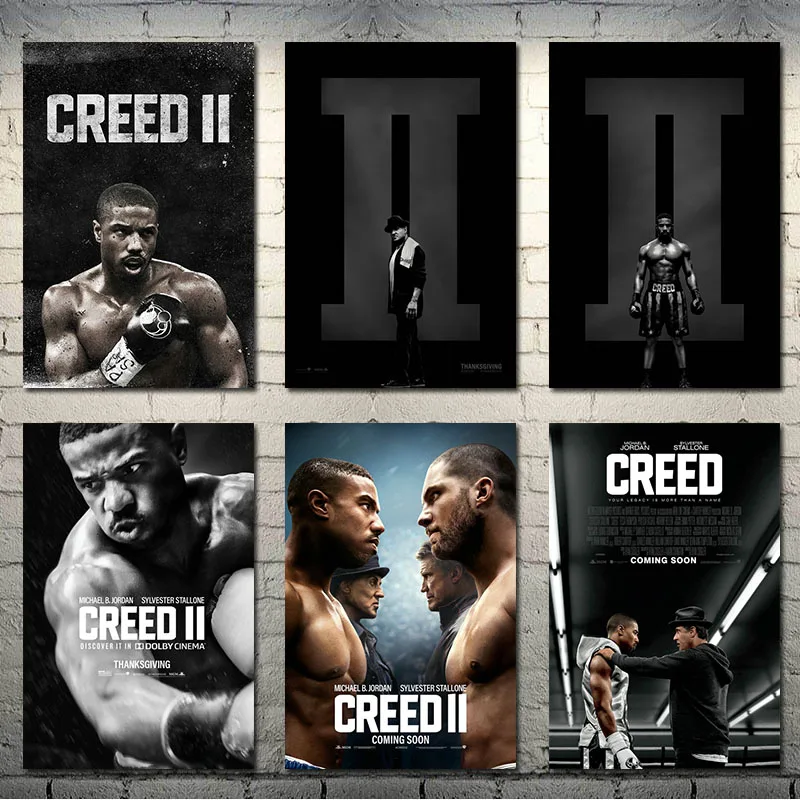

Creed II Boxing Hot Movie Art Silk Canvas Poster 13x20 24x36inch Picture for Living Room Wall Decoration