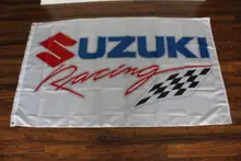 New Suzuki Racing Team High Quality Flag 3x5FT Custom flag Drop Shipping