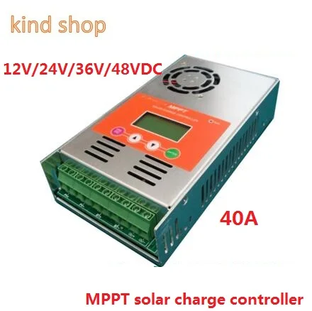 

MPPT 40A 12V/24V/36V/48V Solar Panel Battery Charge Controller 30A 50A 60A MPPT Solar Controller