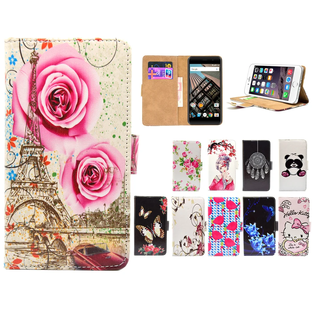 

Higt quality Cartoon Flip pu leather Phone Cases Cover For Vertex Impress Aero Bear Blade City Cube Disco Eclipse Fire Forest
