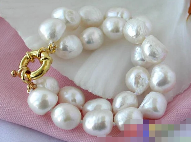 

Hot sale>@@ > 12665 2ROW WHITE BAROQUE FRESHWATER CULTURED PEARL BRACELET