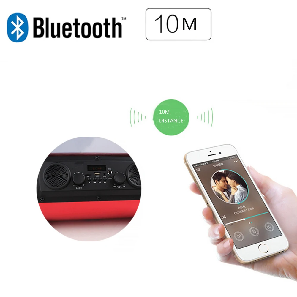 ZIENSTAR 16 Вт беспроводной Bluetooth спортивный динамик, портативный наружный сабвуфер, поддержка TF/USB карты, fm-радио