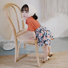 Лето, милые свободные шорты с цветочным рисунком для маленьких девочек от 0 до 5 лет, Детские хлопковые универсальные повседневные облегающие шорты