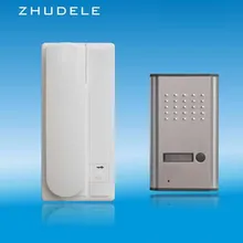 ZHUDELE безопасности дома, домофон ZD-3208A высокое качество 2-способ домофон звуковой дверной звонок, 2-провода домофон разблокировать функции