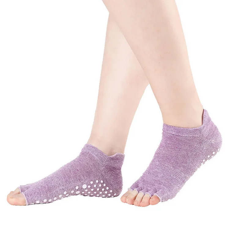 Toe Socks Yoga Compression Mesh Pilates Socks Women Antiskid Silicone