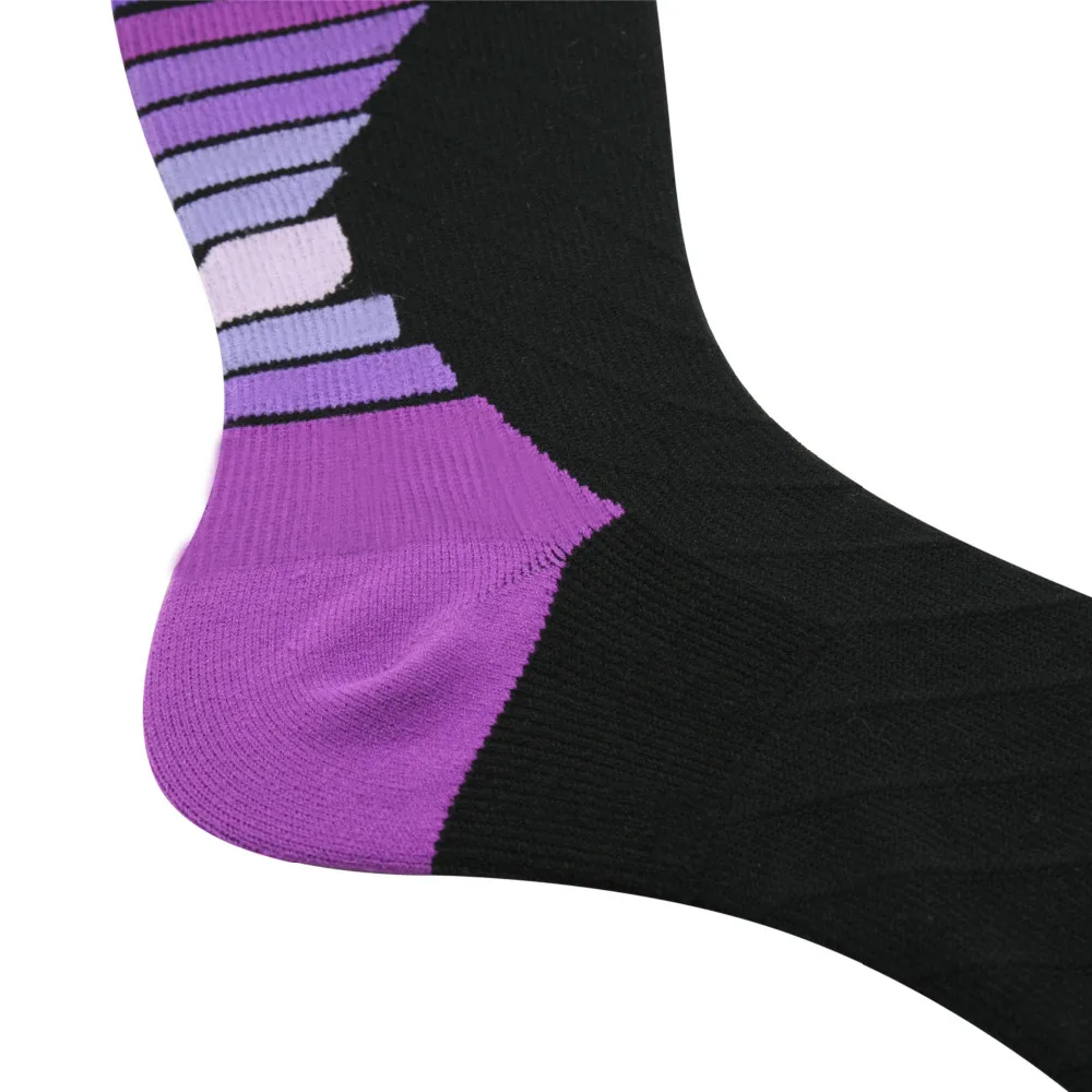 One Pair Compression Socks for Running Blood Circulation Shin Splints Flight Travel Muscle Recovery(20-30mmHg) for Men & Women