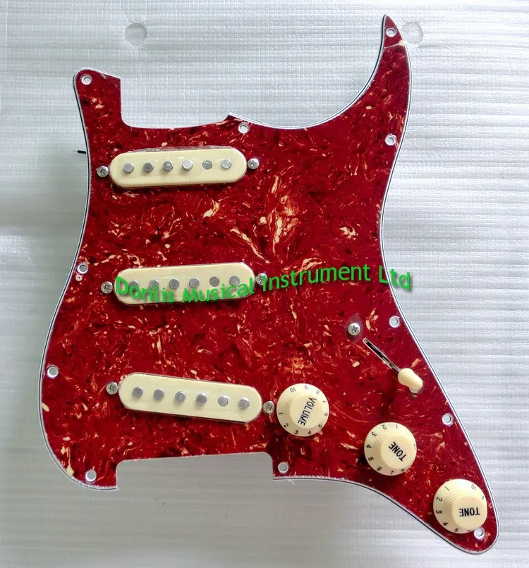 loaded strat guitar pickguards