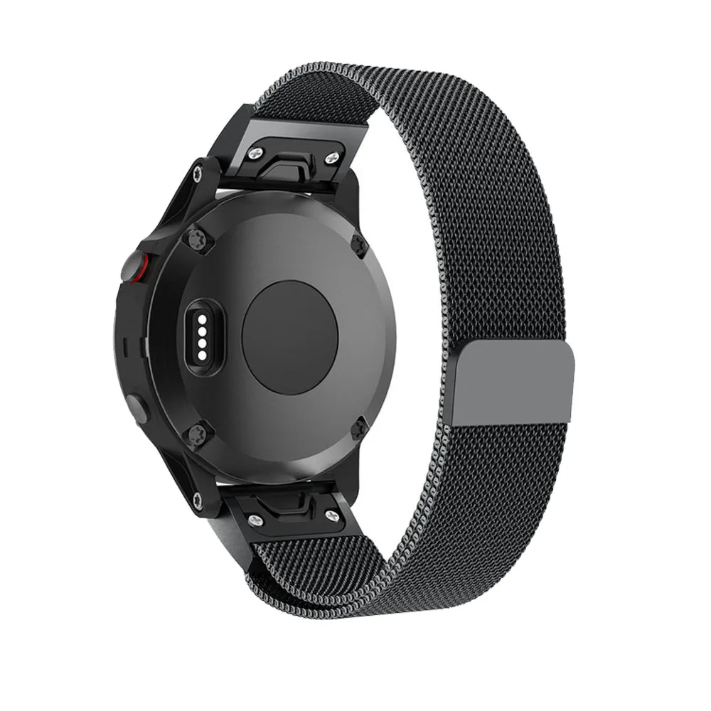 

Quick Release Easy Fit Milanese Loop Band for Garmin Fenix 5 plus Magnet Strap 22mm Size Wrist Belt Bracelet For Forerunner 935
