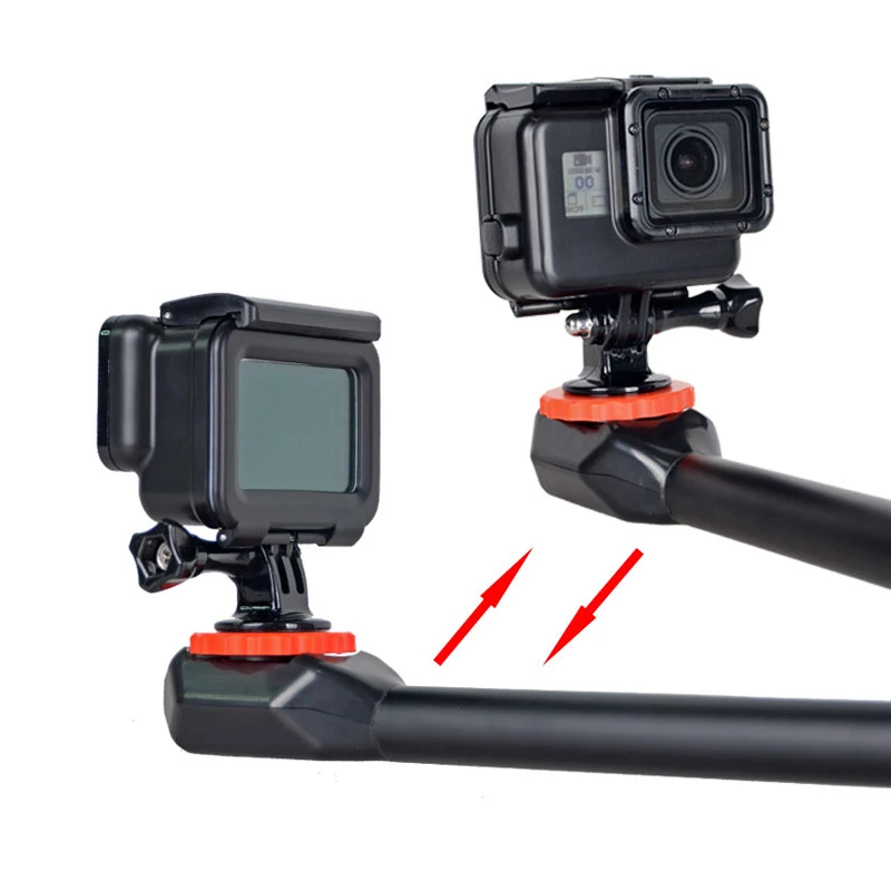 Diving Selfie stick 360 degrees One-click Flip Selfie stick Handheld bracket For GoPro Hero 7 6 5 S