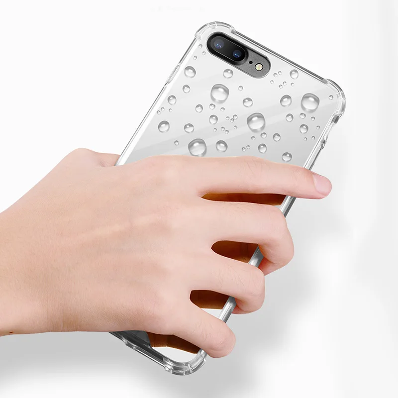 Роскошный зеркальный чехол Shockpropf для iPhone 8 7 7Plus 8Plus 6 S SE 2020 X XS Max XR ТПУ PC задняя