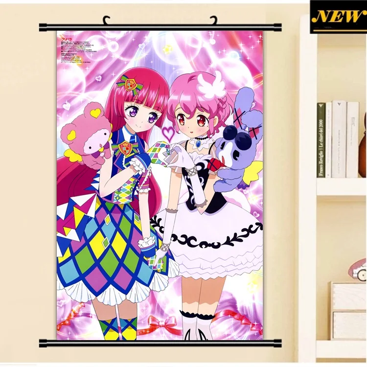 

40X60CM Puri Para PriPara Prism Paradise cameltoe loli cartoon anime wall picture art cloth mural scroll poster canvas painting