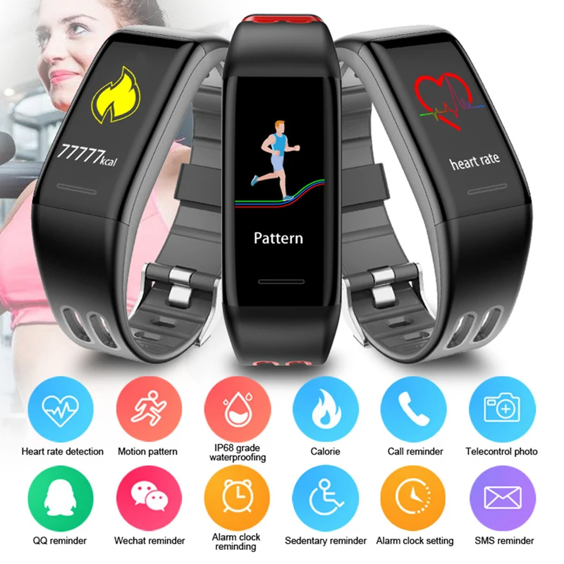 

T30 Smart Bracelet Watch Heart Rate Monitor Sleep Sport Activity Tracker IP68 Waterproof Smartwatch Connect Android Iphone
