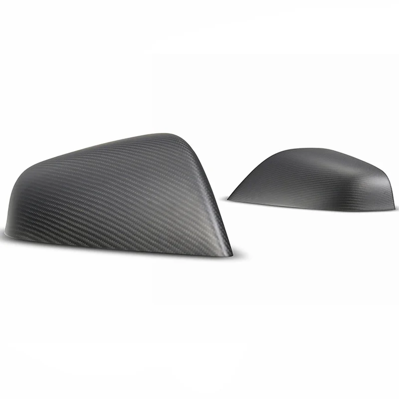 car styling Accessories Carbon fiber Car Door Rear View Mirror Covers Stickers Decoration For TESLA MODEL 3 S X Mirror Covers