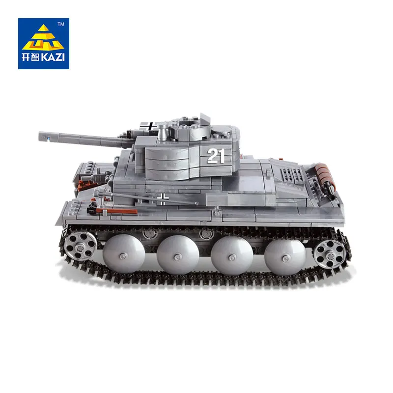 KAZI Military War Tank 3D Model PZKPFW-II Building Blocks Sets DIY Educational Christmas Toy For Children Gifts Compatible Legoe baby-blocks : image KAZI Military War Tank 3D Model PZKPFW-II Building Blocks Sets DIY Educational Christmas Toy For Children Gifts Compatible Legoe baby-blocks