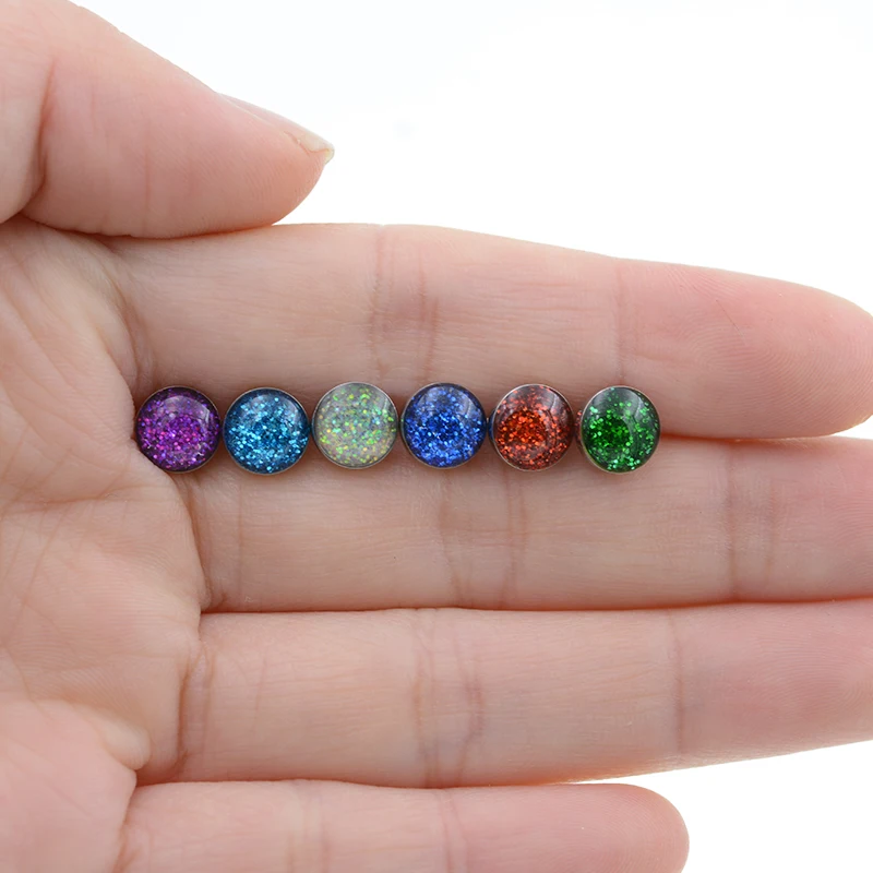 Oil Drop 1pc fashion Shinning tongue ring stud stainless steel man woman fashion jewelry silver Color tongue piercing jewelry - Image 5