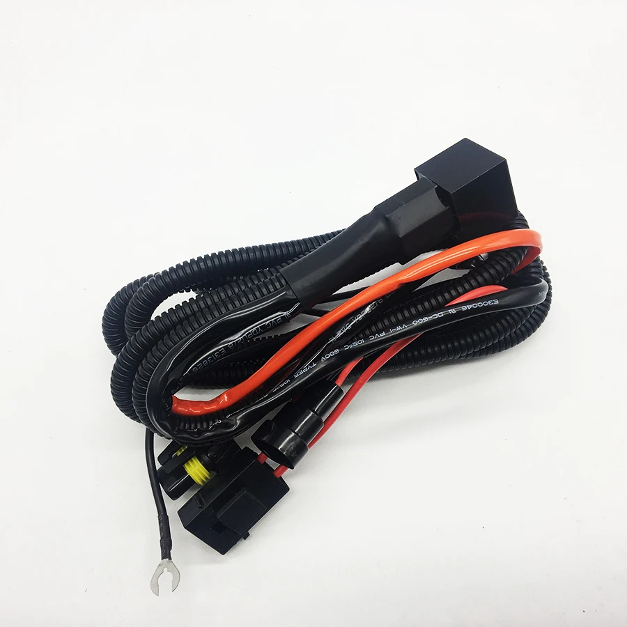 12V 35W 55W монтажный жгут контроллера реле управления H1 H3 H7 кабель провод 9005 9006 880 881 HID