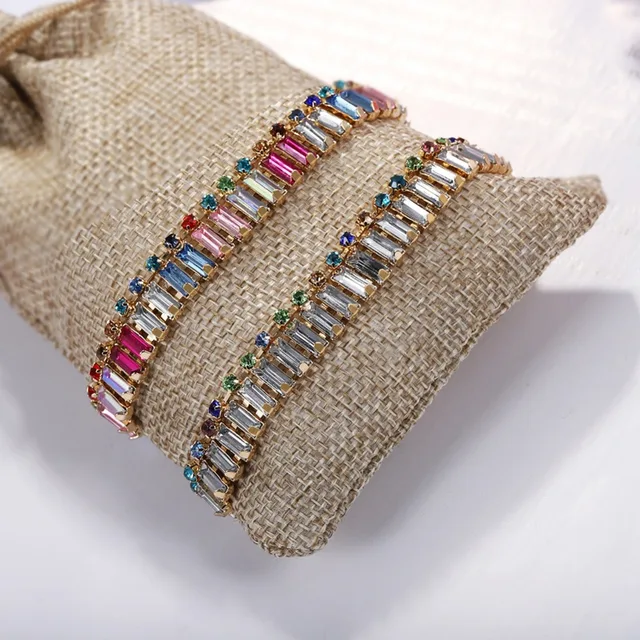 Buy Multi color Crystal Bracelet Colorful Rhinestone