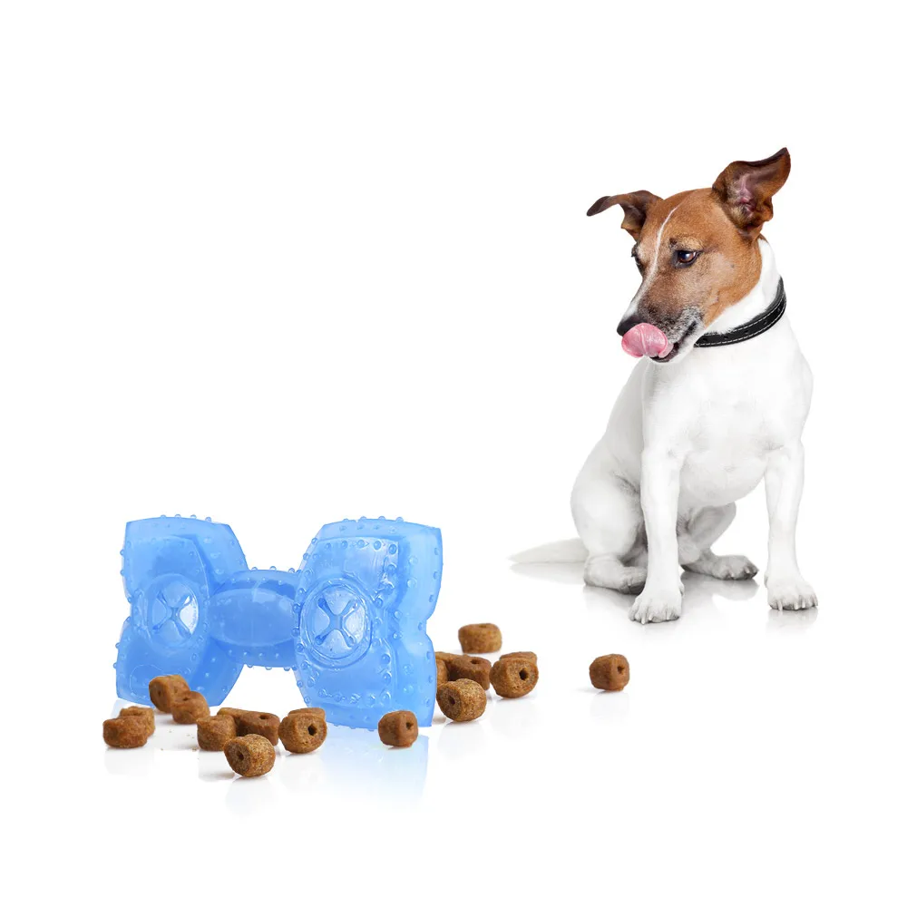 Pet Toys Dog Teething Toy Freeze Treat Ball Interactive IQ Pet Toys for
