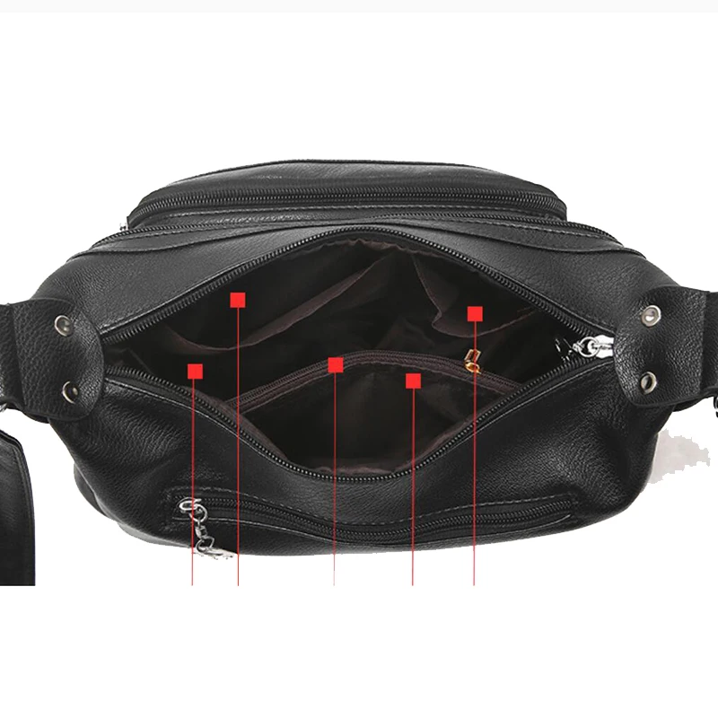 Ladies Casual Hobos Crossbody Bags Women Messenger Bags Soft washed PU Leather Shoulder Bag Female Handbag Zipper Decoration