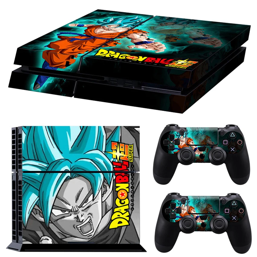 6 стилей Dragon Ball Super Son Gogu виниловая Обложка Наклейка PS4 кожа для sony playstation 4 консоль и 2 контроллера Защитная Наклейка