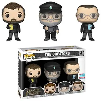 Exclusive Funko pop Official TV: Game of Thrones - The Creators 3 pack Vinyl Figures Collectible Model Toy with Original Box