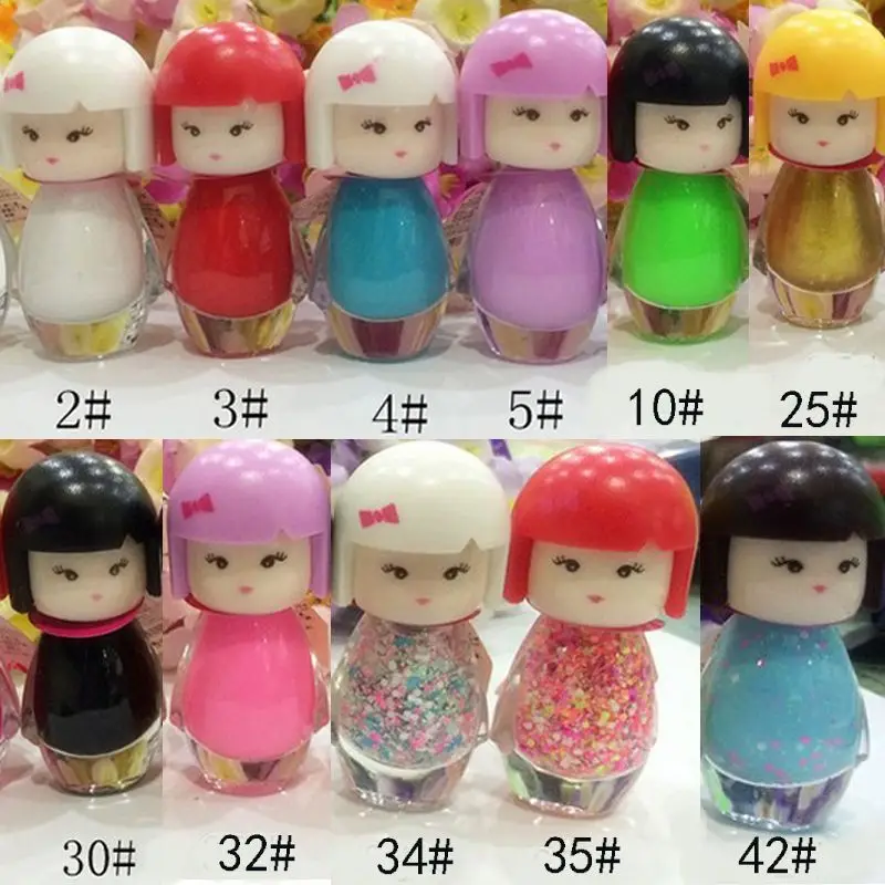 New Cute Lovely Baby Doll Design Bright Glitter Colors 2 Bottle Nail New Cute Lovely Baby Doll Design Bright Glitter Colors 2 Bottle Nail Polish Varnish H 54908 In From Beauty Health On Aliexpress