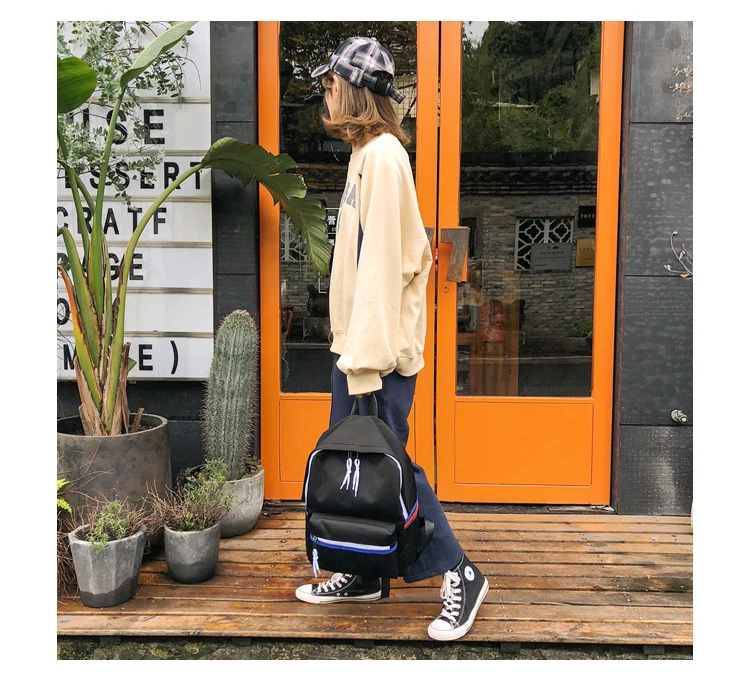 Menghuo Women Backpack Waterproof Nylon School Bags for Teenager Girls Female Preppy Style Small Backpack Mochilas Women Bag New_24